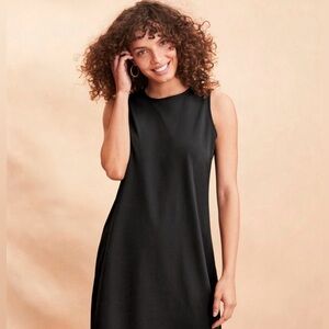 Eileen Fisher Scoop Neck Tank Dress - Black